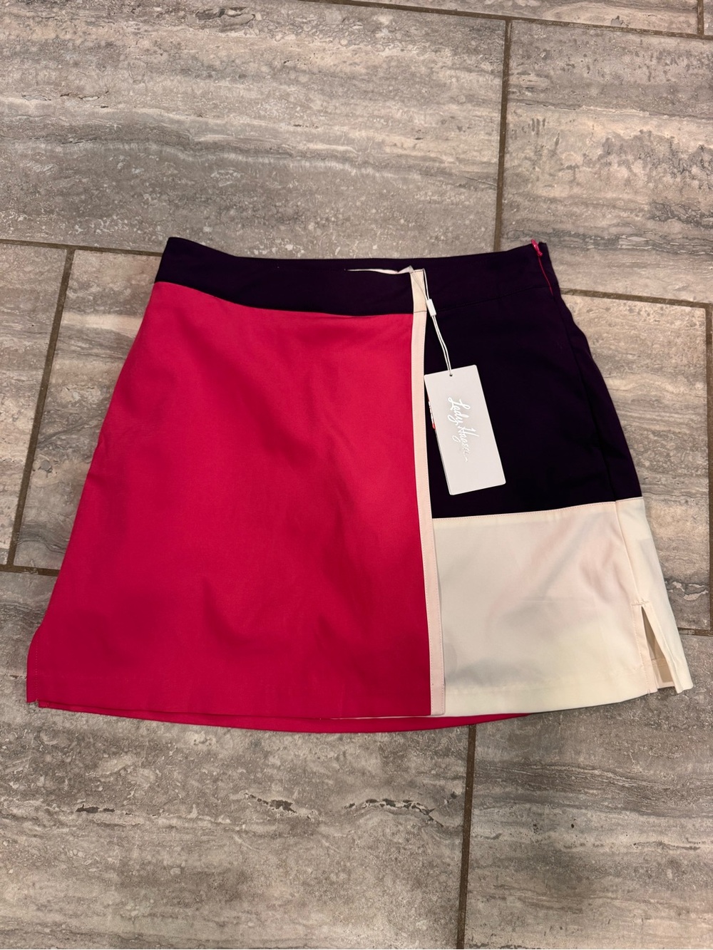 NWT Lady Hagen Colorblock Athletic Mini Skirt - golf shorts tennis